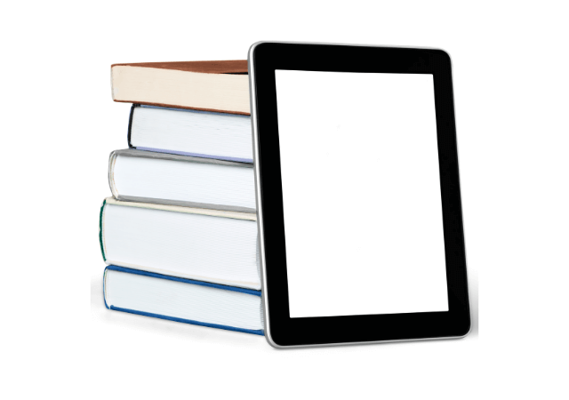 本とタブレット